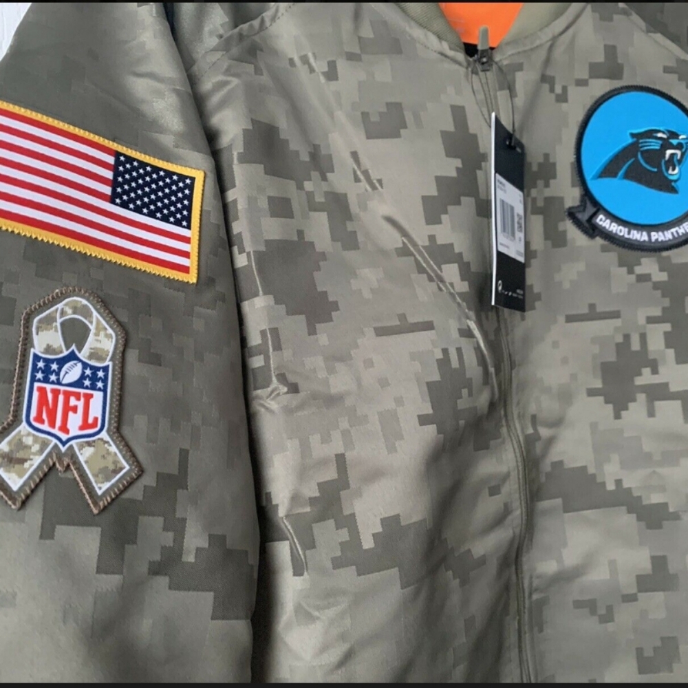 Carolina Panthers Army Green Jacket